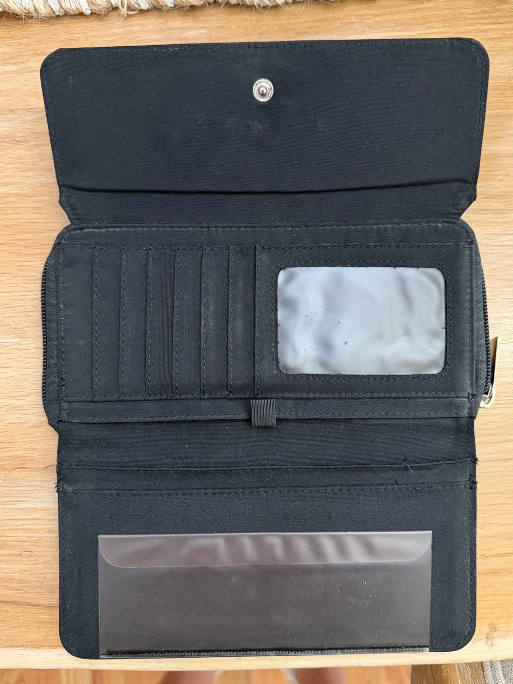 Prada Black Fold-Over Wallet - Picture 3 of 5
